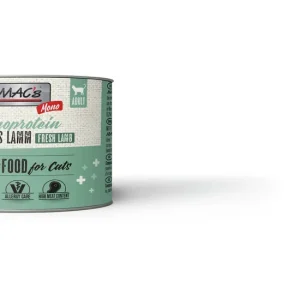 Sparpaket 6 x 200 g Mac's Cat Mono Sensitive Lamm Adult Katzen Nassfutter Zertifiziert